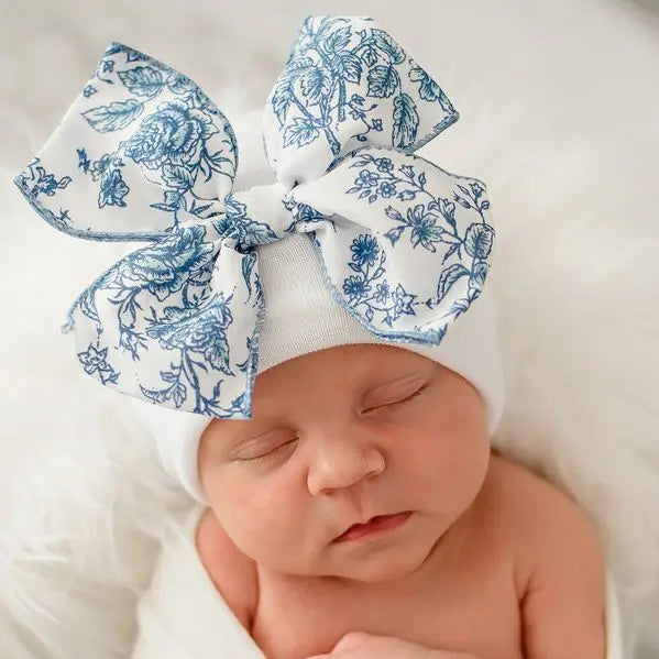 ILYBEAN Toile Bow Hospital Hat