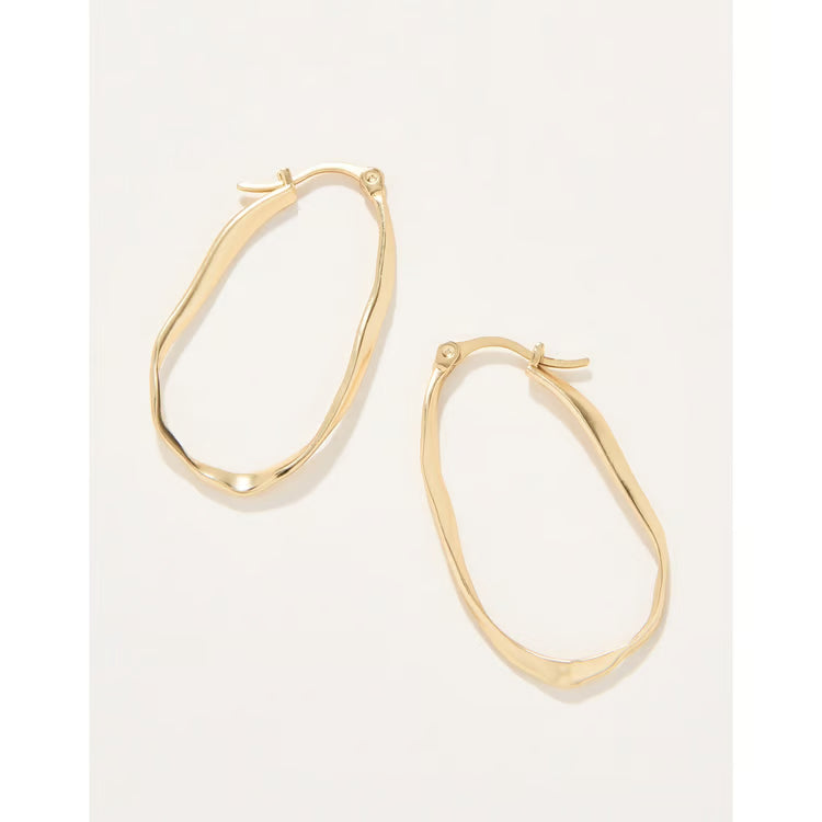 Isle of Hope Hoop Earrings Gold