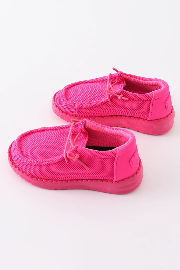 Pink Canvas Shoes - Brazos Avenue Market 