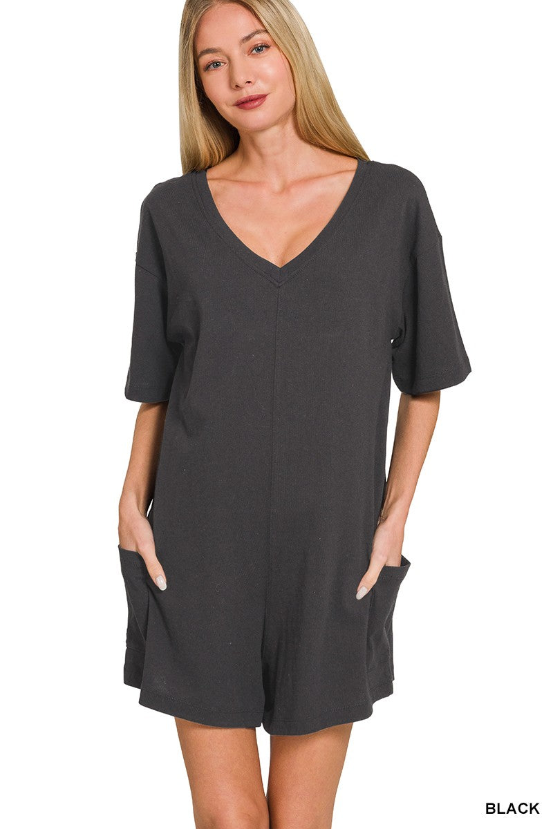 Reversible 2-Way Romper - Brazos Avenue Market