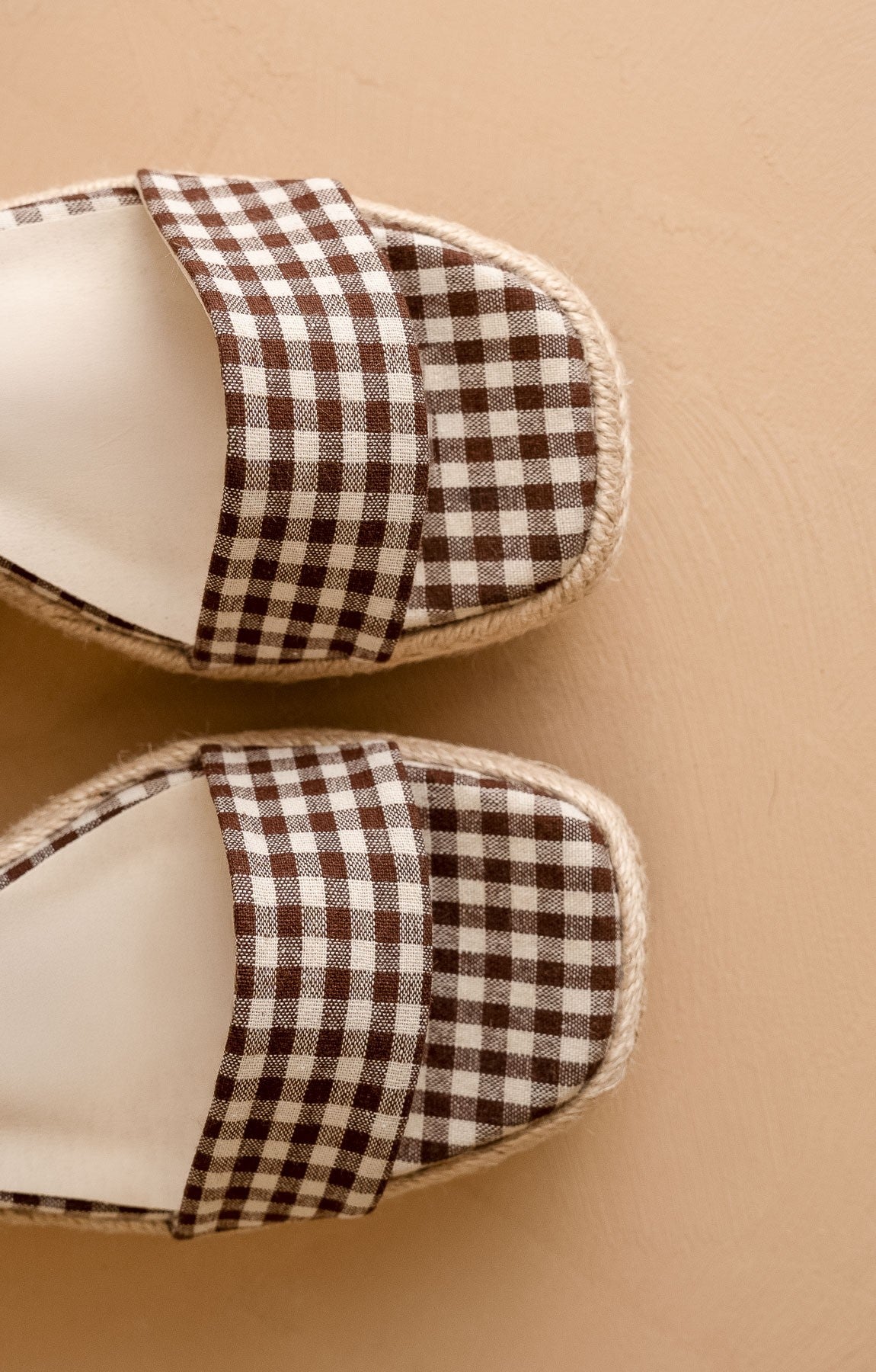 Gingham Wrap Wedge