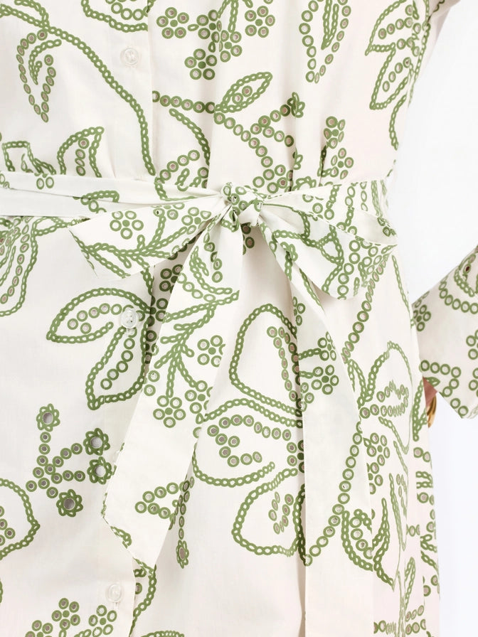 Sarah Dress Lacecap White