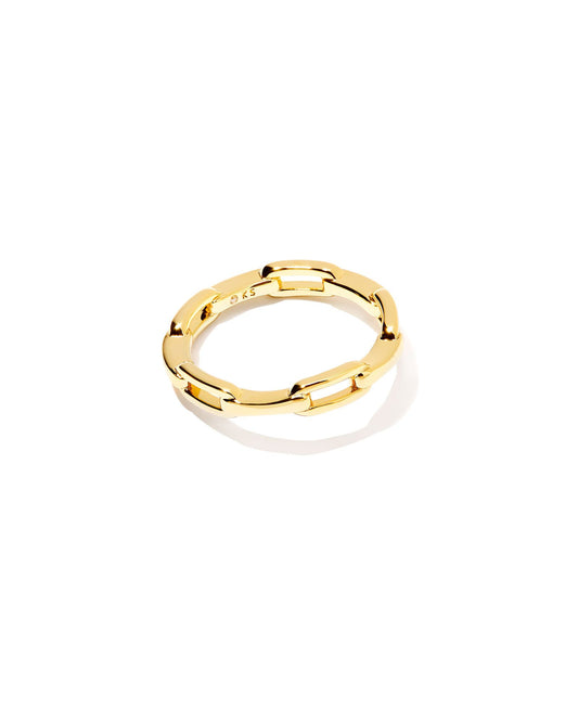 Andi Band Ring in Gold - Brazos Avenue Market 