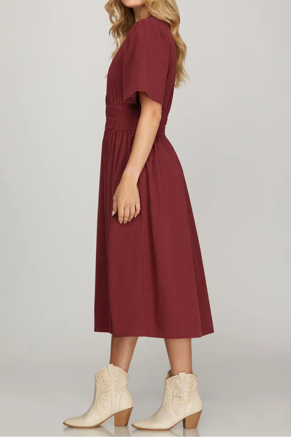 Merlot Moments Dress - Brazos Avenue Market