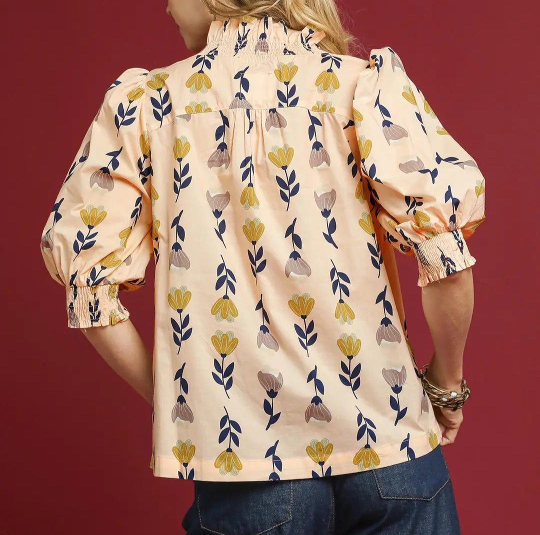 Golden Meadow Blouse - Brazos Avenue Market