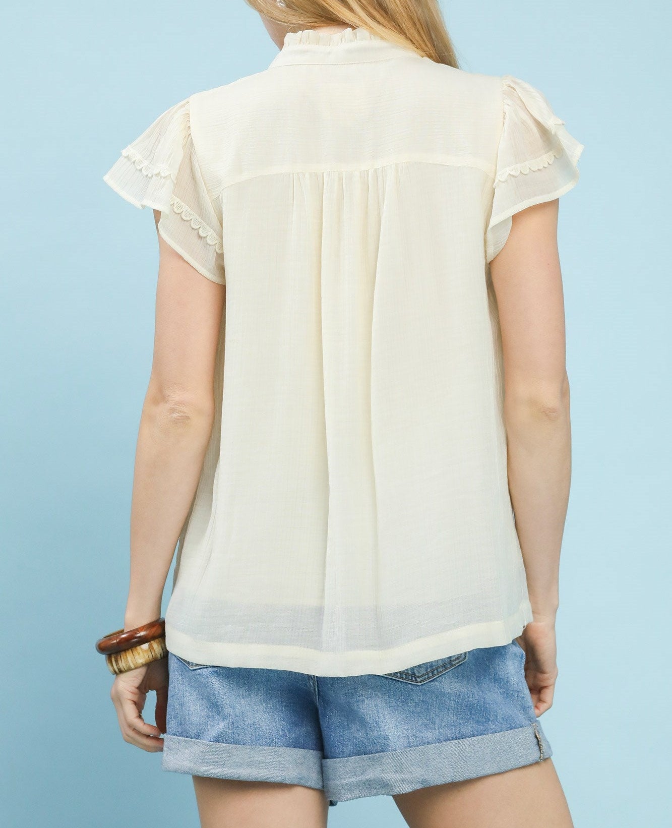 Ivory Whisper Top - Brazos Avenue Market