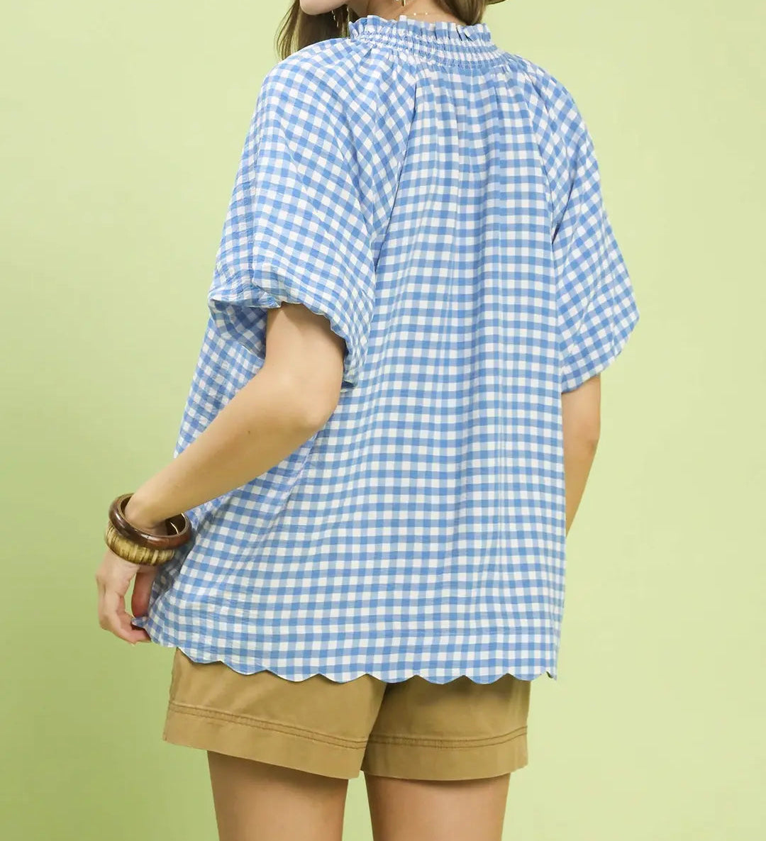 The Coastal Picnic Blouse - Brazos Avenue Market