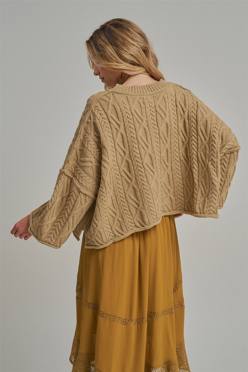 Oversized Cable Knit Sweater