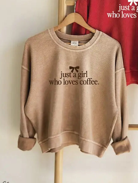 Just A Girl Cropped Pullover - Brazos Avenue Market