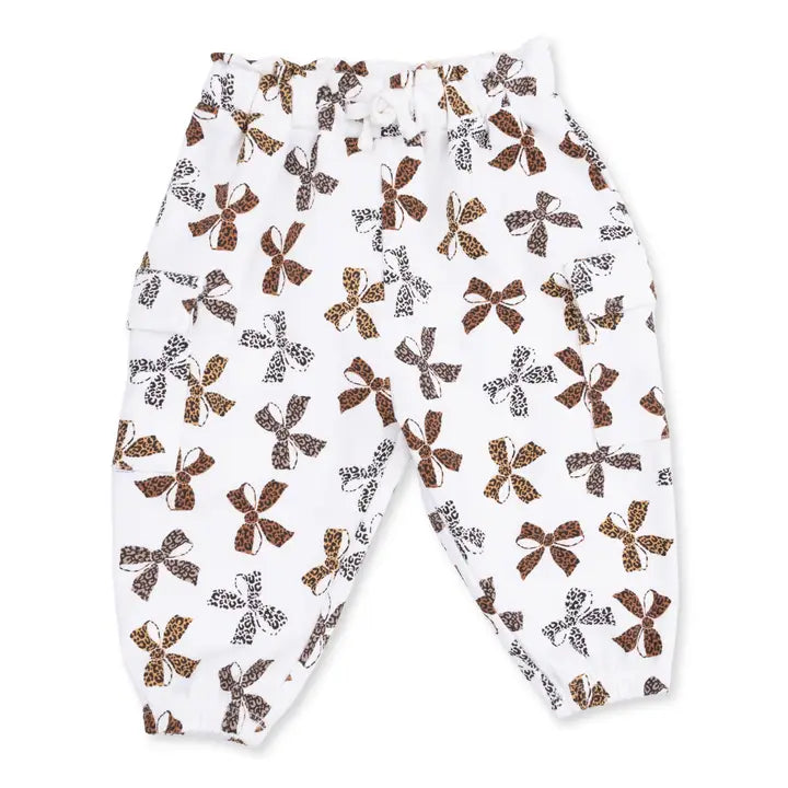 Leopard French Terry - Fashion Cargo Pants