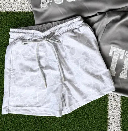 White Camo Shorts
