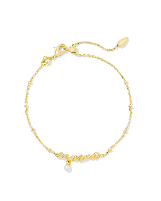 The Mama Script Delicate Chain Bracelet