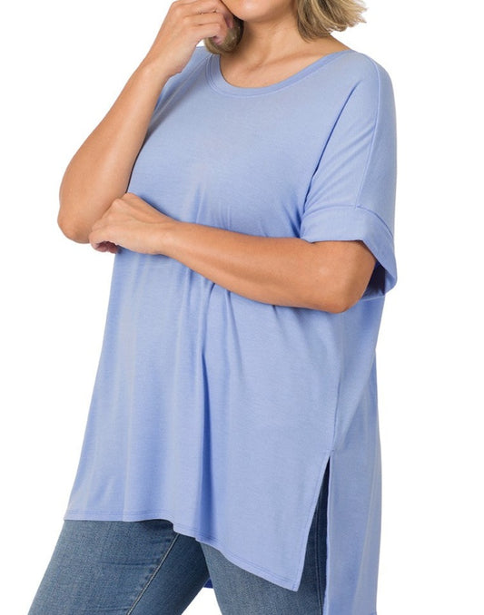 Tunic With Rolled Sleeves - Brazos Avenue Market 