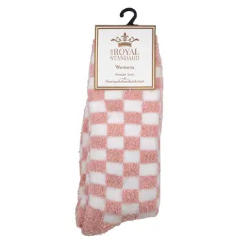 Checkered Snuggle Socks - Brazos Avenue Market