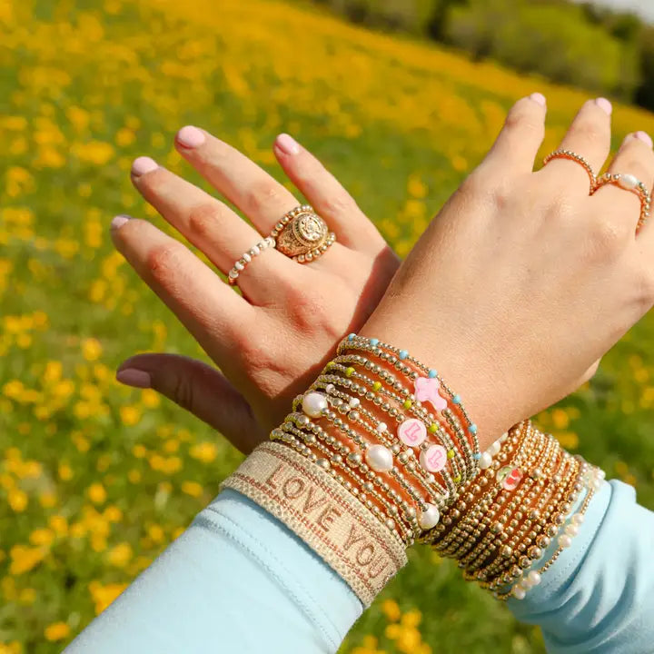 Pearl Poppi Bracelet in Gold - Brazos Avenue Market