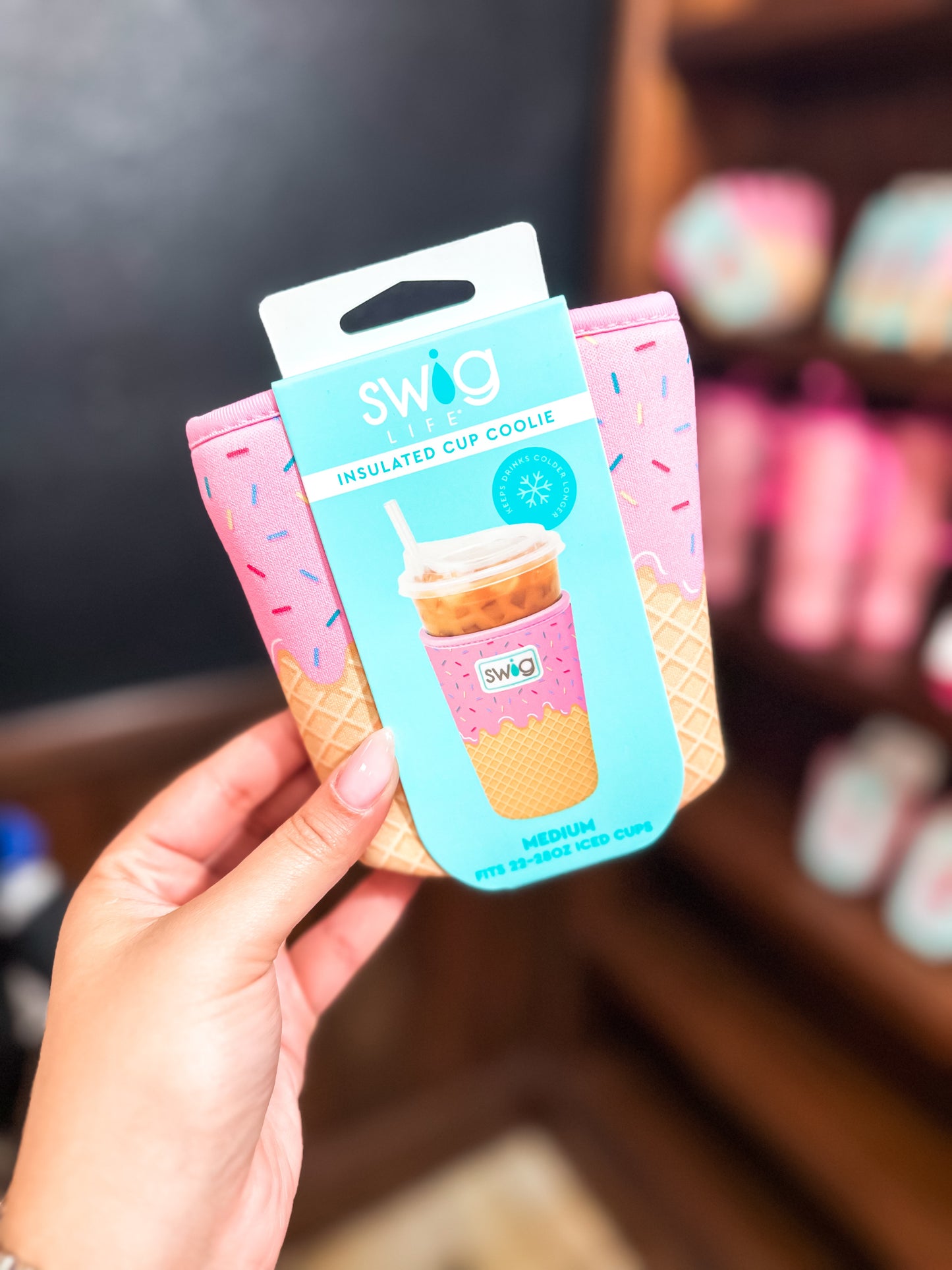 Scoop There It Is Iced Cup Coolie (Medium) - Brazos Avenue Market