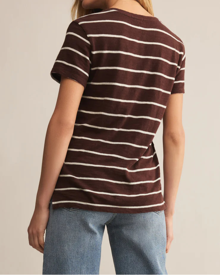 Foundation Stripe Tee - Brazos Avenue Market
