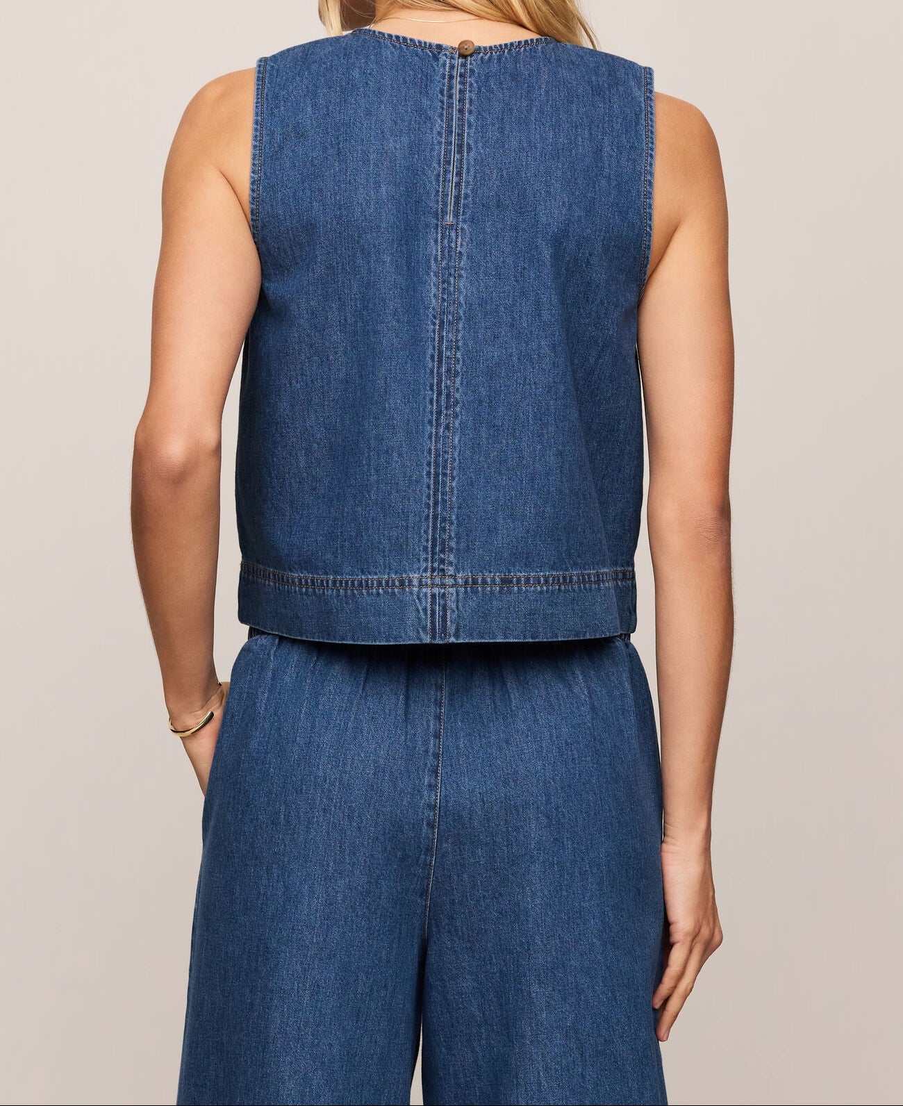 Sun Seeker Denim Tank - Brazos Avenue Market