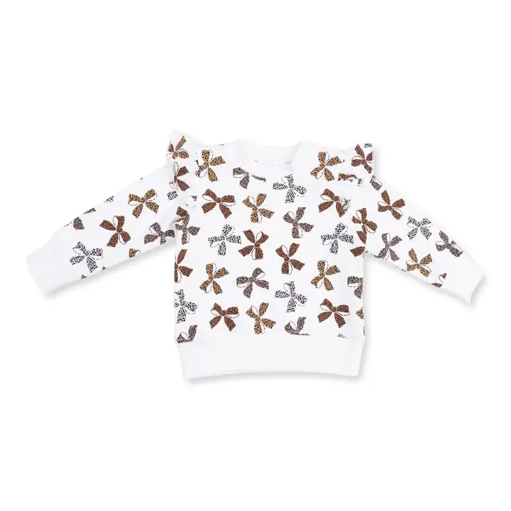 Leopard French Terry - Ruffle Sweatshirt