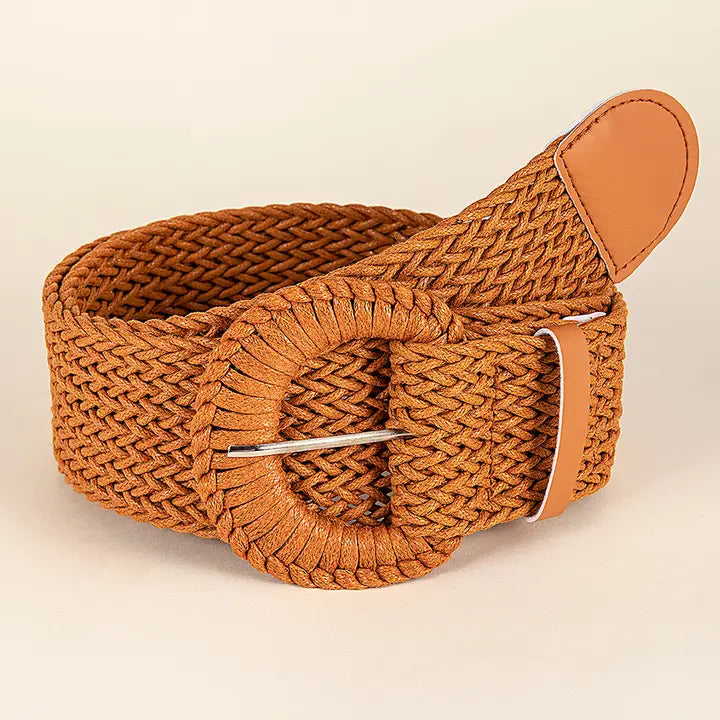 Woven Wide Belt - Brazos Avenue Market