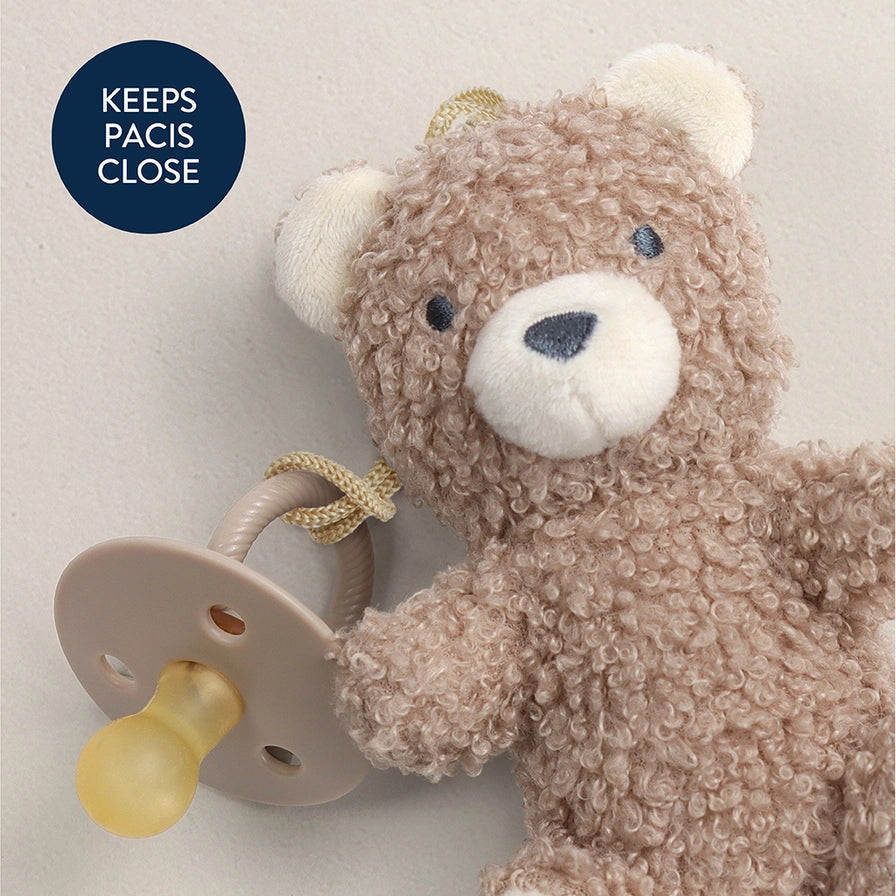 Bitzy Pal Natural Rubber Pacifier & Plush - Brazos Avenue Market