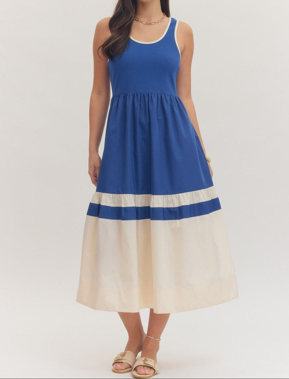 Royal Blue Midi Dress S