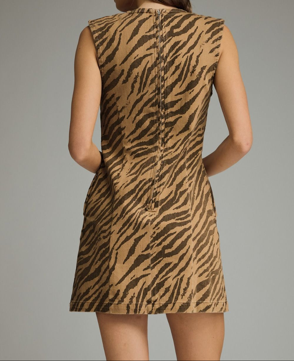 Zebra Print Mini Dress