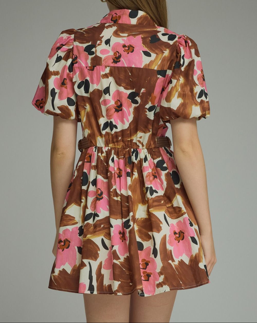 Fall Floral Mini Dress