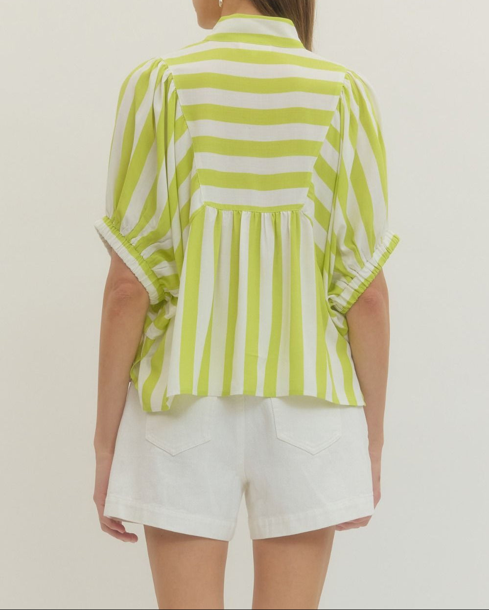 Limoncello Stripe Top - Brazos Avenue Market