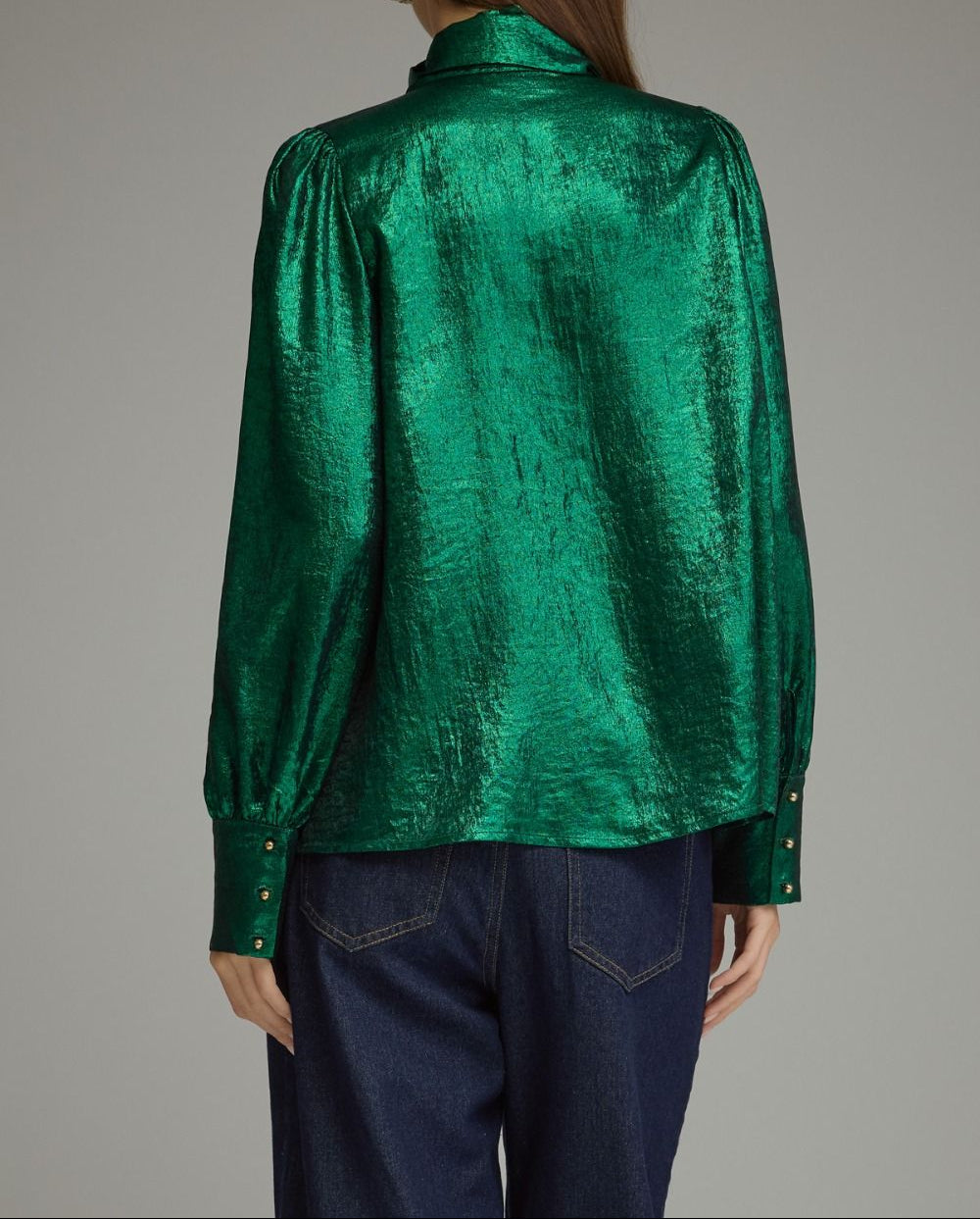 Green Metallic Top