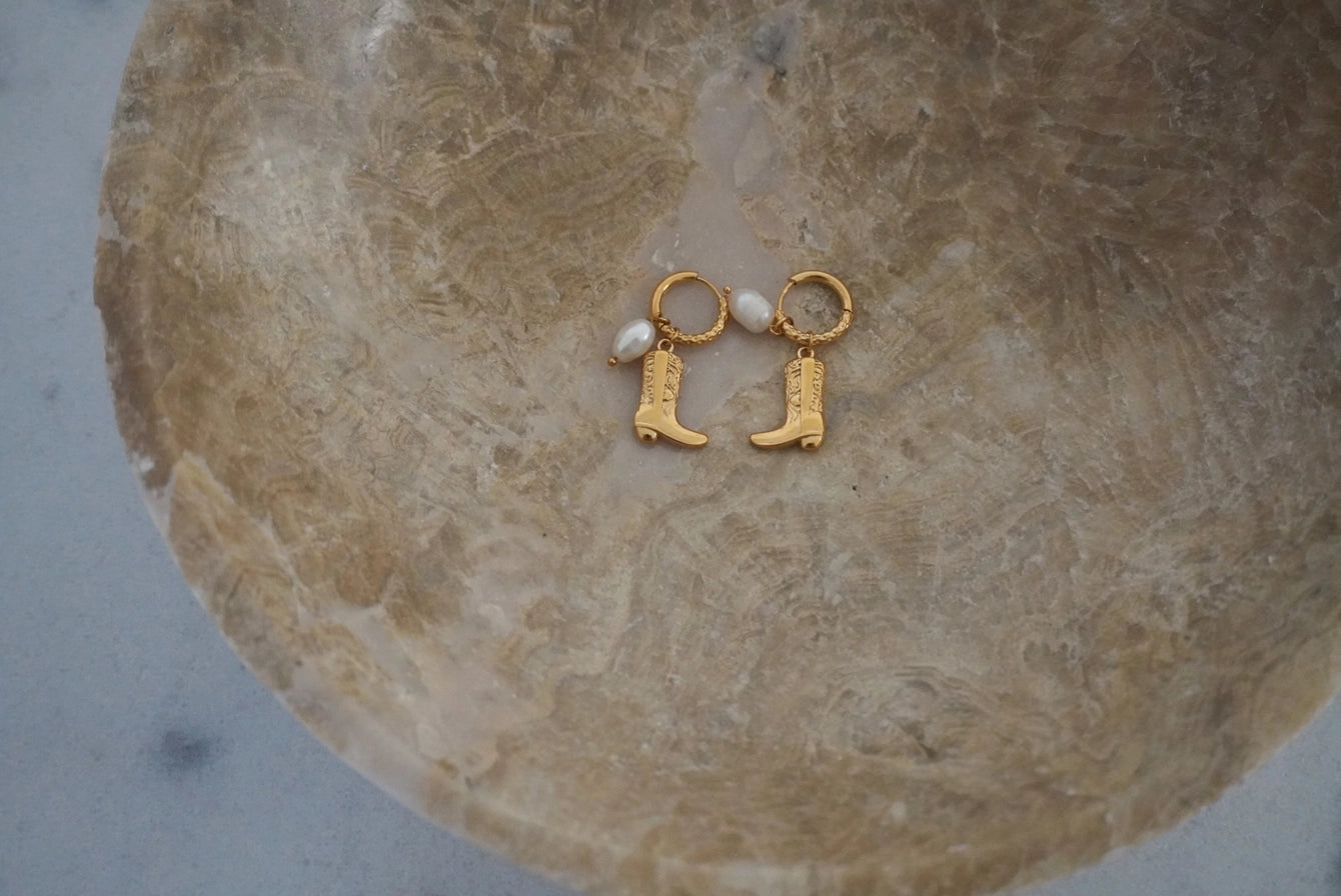 Cowgirl Boot Earrings - Brazos Avenue Market
