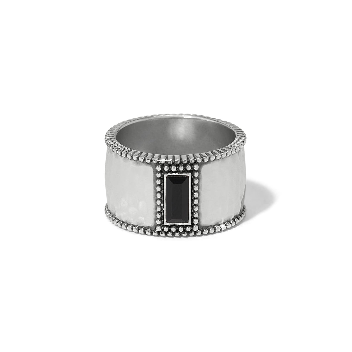 Pretty Tough Gem Wide Band Ring - Brazos Avenue Market