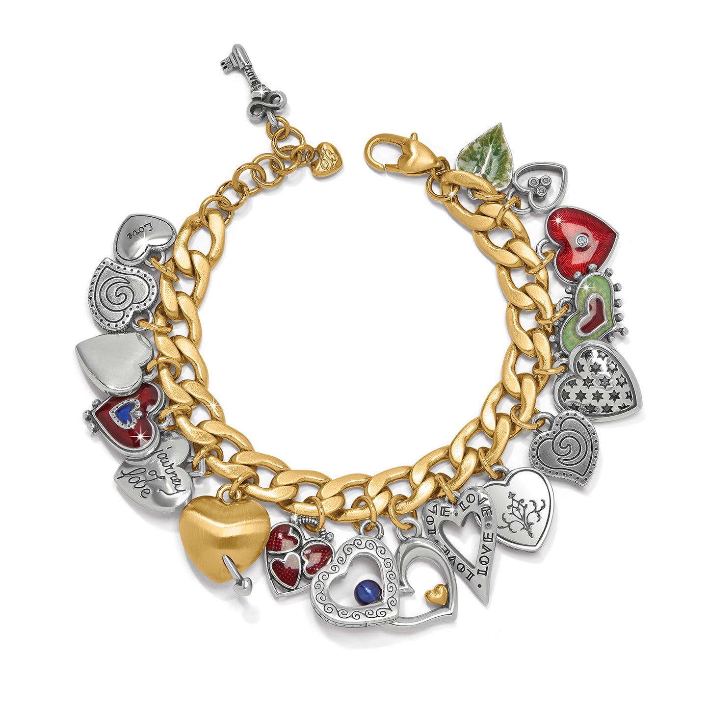 One Heart Color Charm Bracelet - Brazos Avenue Market