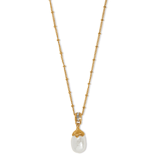 Everbloom Pearl Drop Necklace - Brazos Avenue Market 