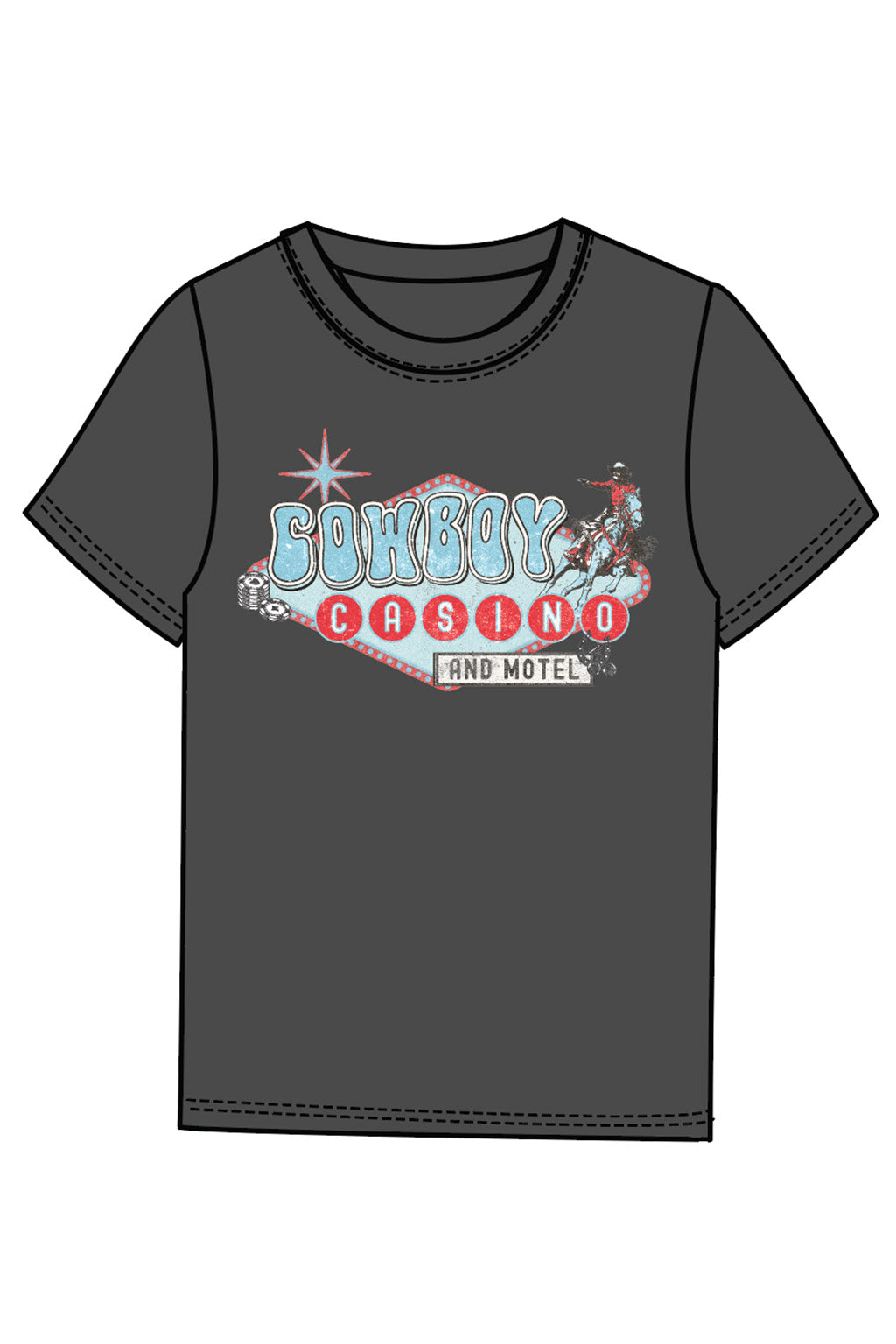Cowboy Casino Boy Tee - Brazos Avenue Market