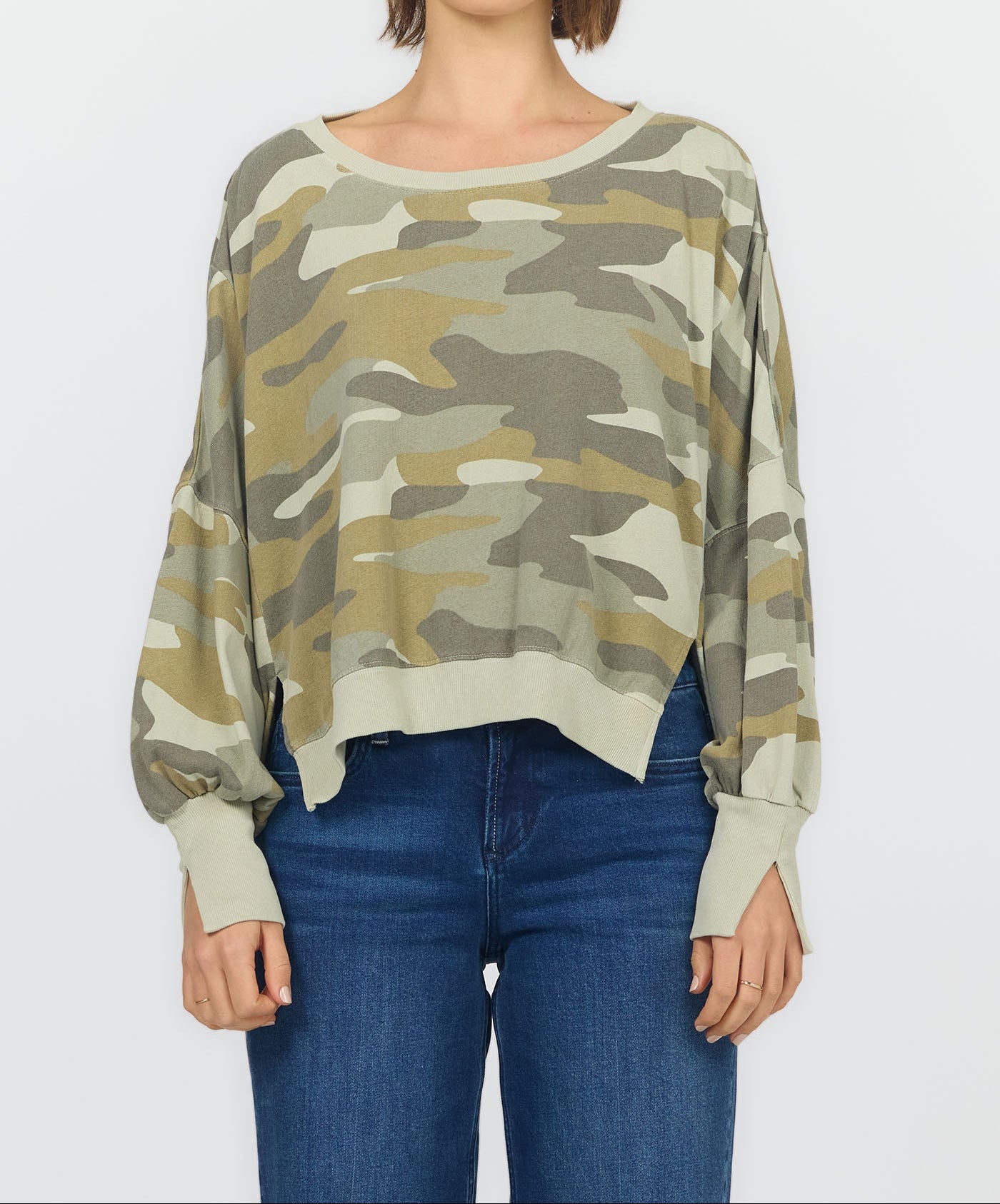 Dear John Trenton Camo Long Sleeve Top