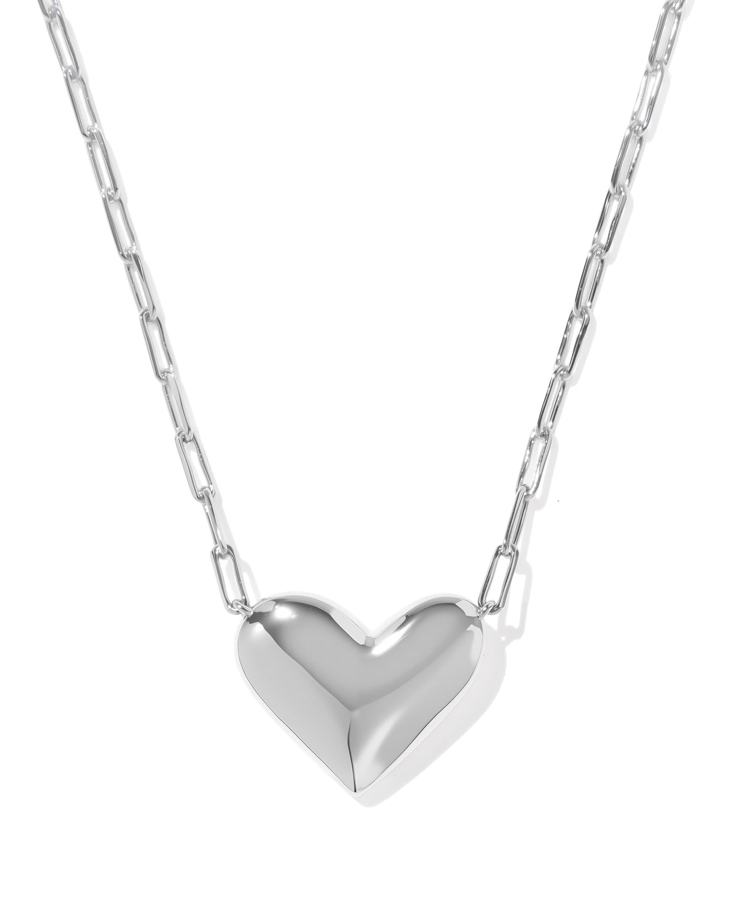 Ari Heart Statement Short Pendant Necklace - Brazos Avenue Market