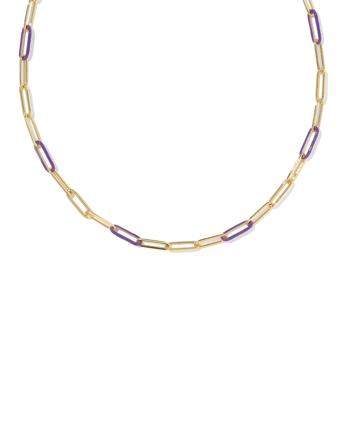 Courtney Enamel Link and Chain Necklace