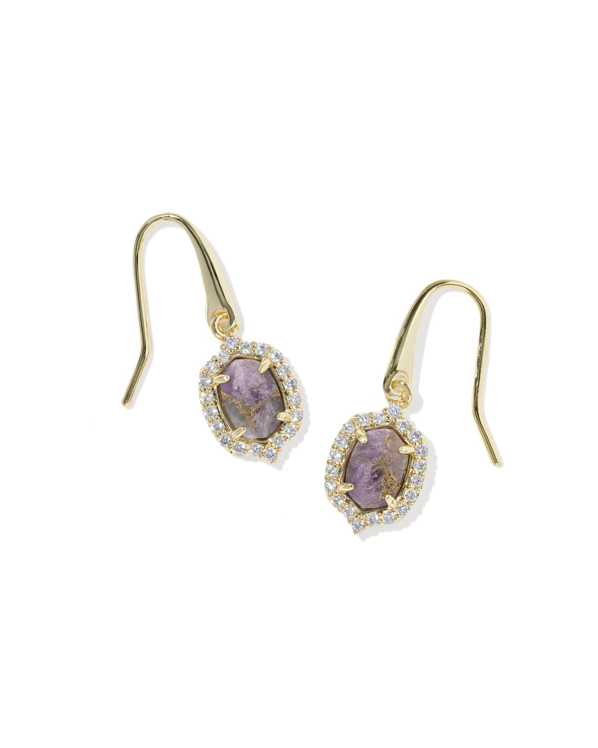 Daphne Crystal Frame Drop Earrings
