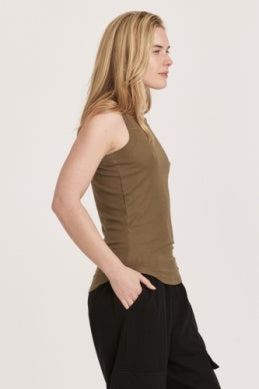 Cleo Ribbed Tank - Brazos Avenue Market