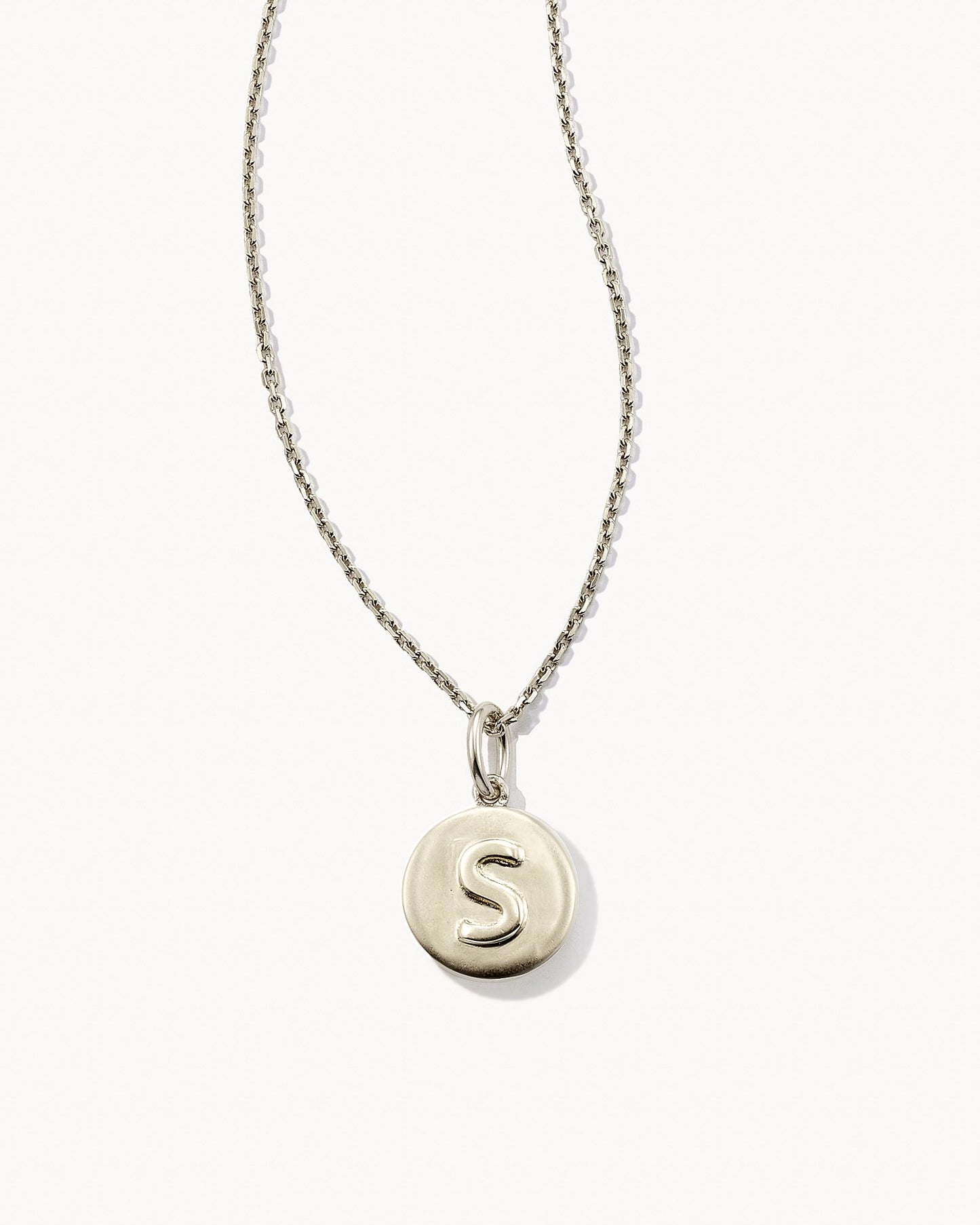 Letter Coin Charm Necklace - Brazos Avenue Market