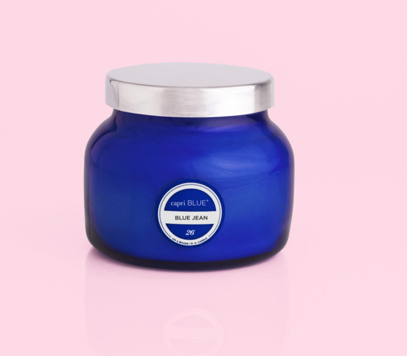 Capri Blue, Blue Jean, Blue Petite Jar Candle 8 oz. - Brazos Avenue Market
