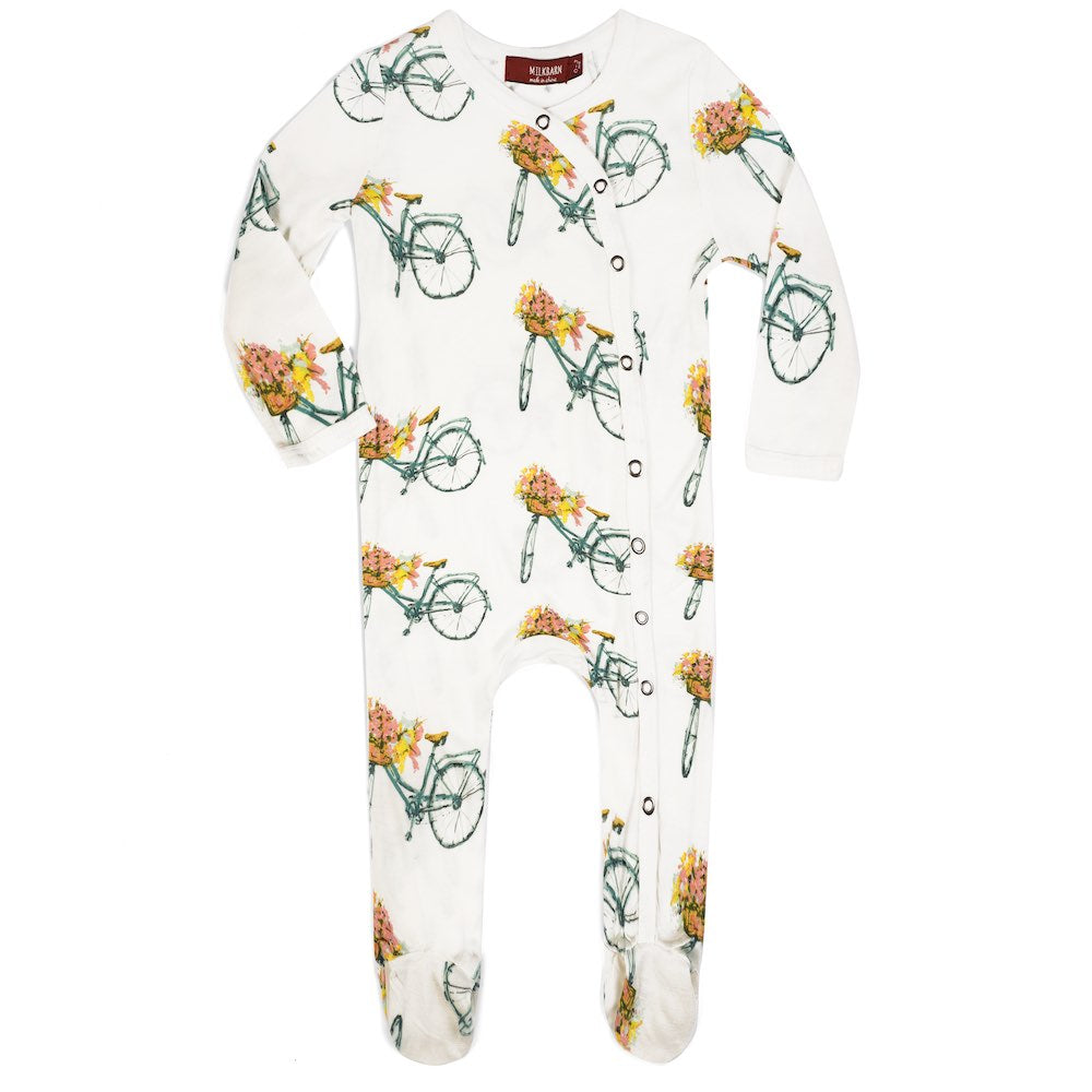 Milkbarn Footed Romper - Brazos Avenue Market