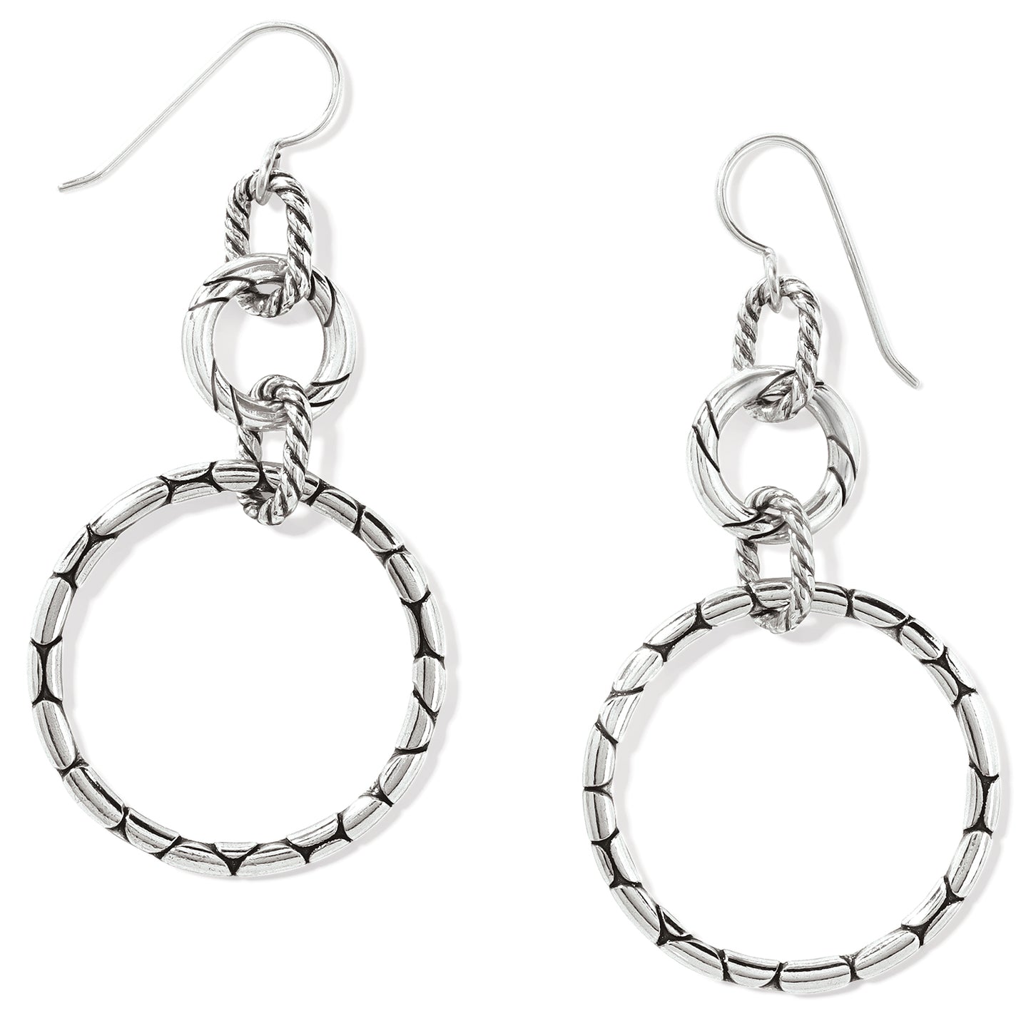 Pebble Rings French Wire Earrings - Brazos Avenue Market