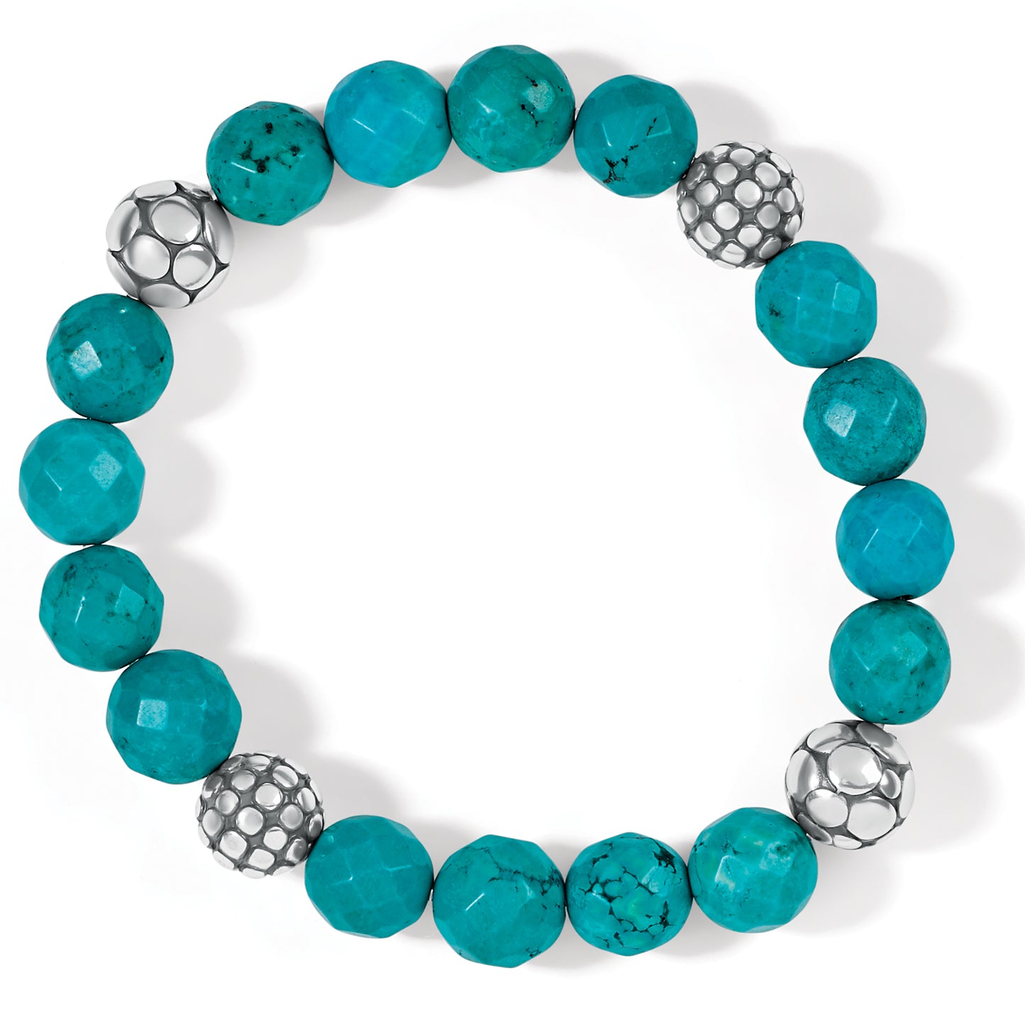 Pebble Turquoise Stretch Bracelet - Brazos Avenue Market
