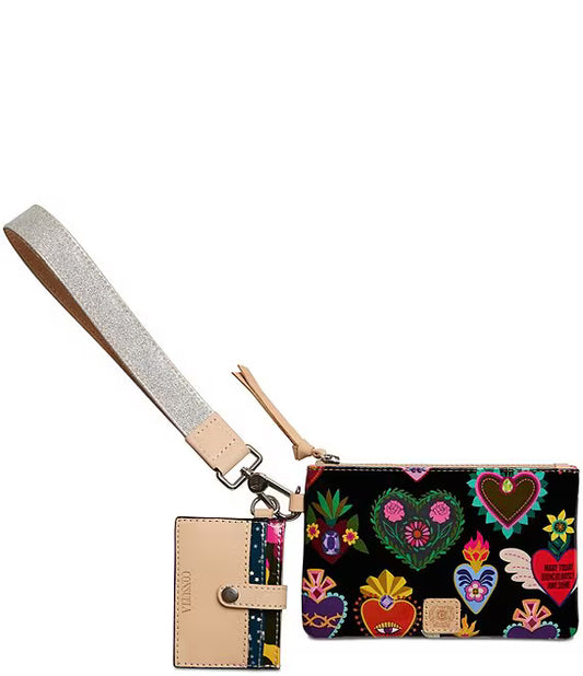 Vida Hearts Combi Wristlet
