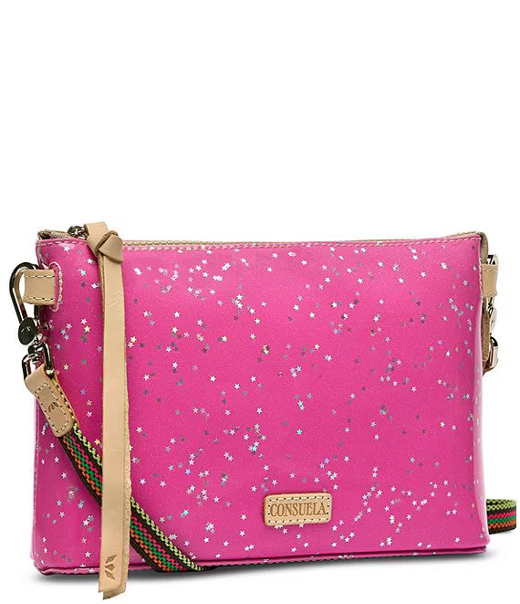 Berry Glittery Midtown Crossbody