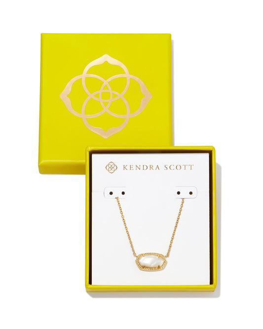 Boxed Elisa Gold Pendant Necklace - Brazos Avenue Market 