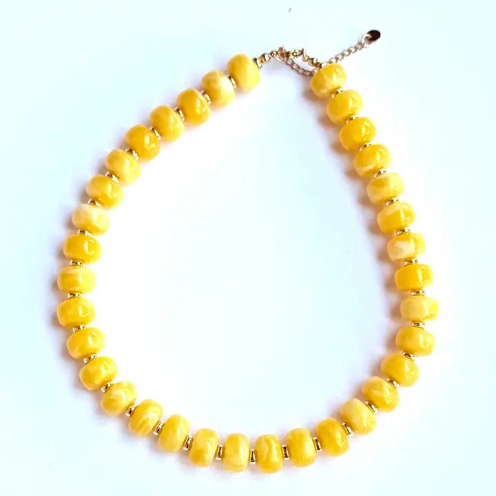 Chunky Resin Beaded Necklace