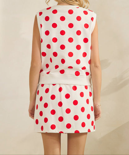 Monroe Polka Dot Skort Set